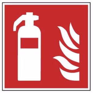 Panneau d'avertissement « Extincteur » BIOGASKONTOR
