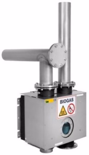 Pièce T de raccordement inox 316 pour régulateur de pression ÜU-TT 150 / 200 BIOGASKONTOR DN 200