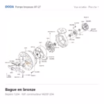 Bague en bronze Doda – M2091204 Vue éclatée Doda – Bague en bronze Doda – M2091204 (repère 1204)