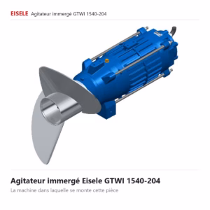 Agitateur immergé Eisele GTWI 1540-204, la machine qui reçoit ces pièces détachées