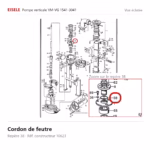 Cordon de feutre Eisele Biogaz – 10623 Vue éclatée Eisele Biogaz – Cordon de feutre Eisele Biogaz – 10623 (repère 38)