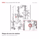 Plaque de sens de rotation Eisele Biogaz – 24758 Vue éclatée Eisele Biogaz – Plaque de sens de rotation Eisele Biogaz – 24758 (repère 60)