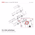 Vis à tête cylindrique Eisele Biogaz – 28933 Vue éclatée Eisele Biogaz – Vis à tête cylindrique Eisele Biogaz – 28933 (repère 410)