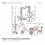Vue éclatée Eisele Biogaz – Disque d'accouplement caoutchouc Eisele Biogaz – 29063 (repère 46)