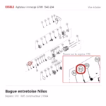Vue éclatée Eisele Biogaz – Bague entretoise Nilos Eisele Biogaz – 31984 (repère 170)
