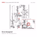 Écrou hexagonal Eisele Biogaz – 34110 Vue éclatée Eisele Biogaz – Écrou hexagonal Eisele Biogaz – 34110 (repère 69)