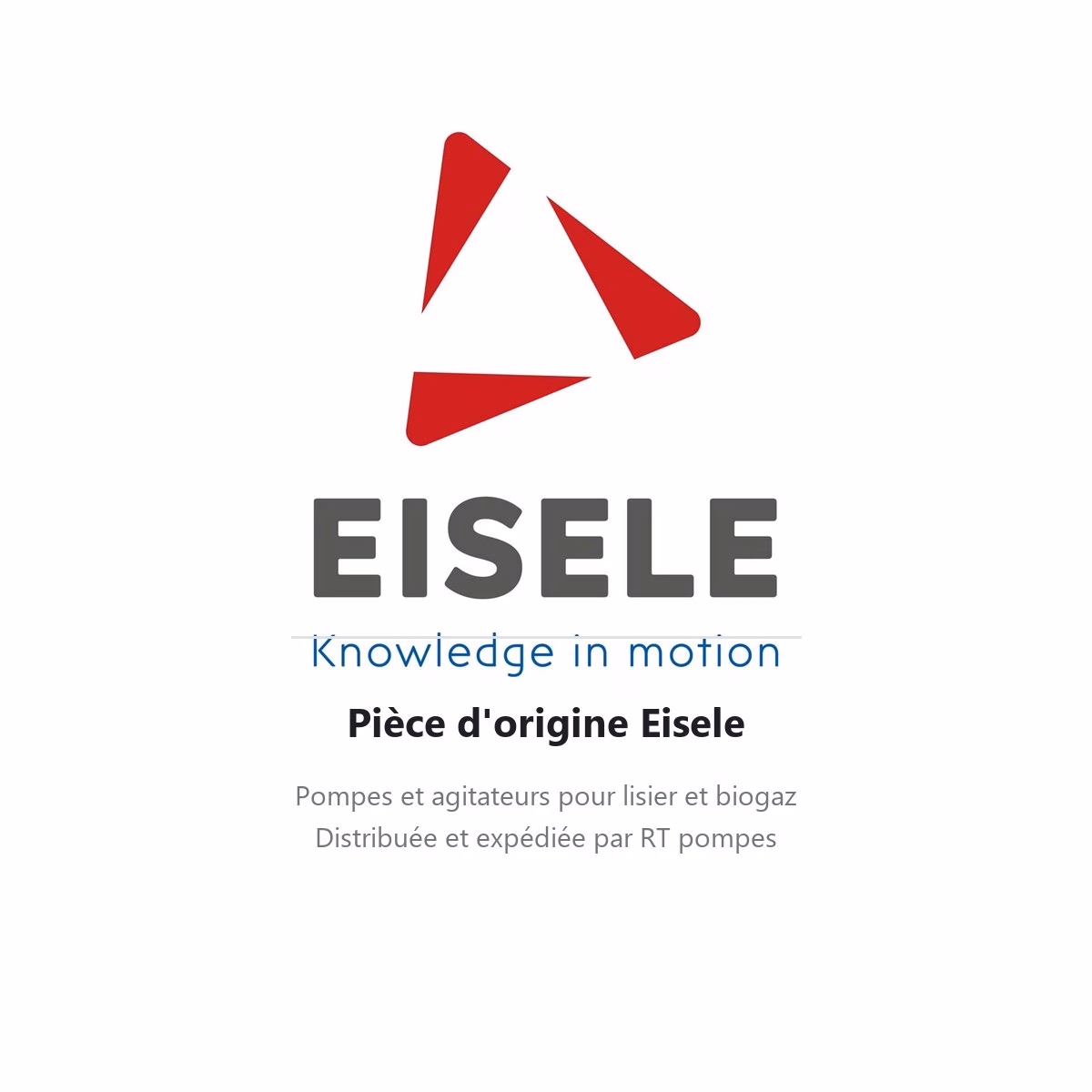 Logo Eisele, pièce détachée d'origine pour pompe et agitateur à lisier, distribuée par RT pompes