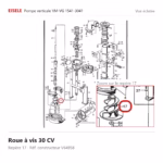Roue à vis 30 CV Eisele Biogaz – V64958 Vue éclatée Eisele Biogaz – Roue à vis 30 CV Eisele Biogaz – V64958 (repère 17)