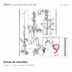 Éclisse de charnière Eisele Biogaz – V65066N Vue éclatée Eisele Biogaz – Éclisse de charnière Eisele Biogaz – V65066N (repère 27)