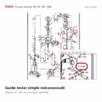 Guide-levier simple mécanosoudé Eisele Biogaz – V68638N Vue éclatée Eisele Biogaz – Guide-levier simple mécanosoudé Eisele Biogaz – V68638N (repère 22)