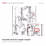 Vue éclatée Eisele Biogaz – Ensemble de leviers simple complet Eisele Biogaz – V68645N (repère 21)