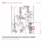 Couvercle de pression de roulement complet Eisele Biogaz – V68972 Vue éclatée Eisele Biogaz – Couvercle de pression de roulement complet Eisele Biogaz – V68972 (repère 7)