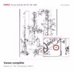 Vanne complète Eisele Biogaz – V68977 Vue éclatée Eisele Biogaz – Vanne complète Eisele Biogaz – V68977 (repère 14)