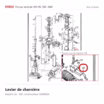 Vue éclatée Eisele Biogaz – Levier de charnière Eisele Biogaz – V68982N (repère 26)