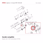 Sonde complète Eisele Biogaz – V79106 Vue éclatée Eisele Biogaz – Sonde complète Eisele Biogaz – V79106 (repère 340)