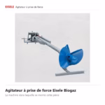 Agitateur à prise de force Eisele Biogaz Agitateur à prise de force Eisele Biogaz, la machine qui reçoit ces pièces détachées