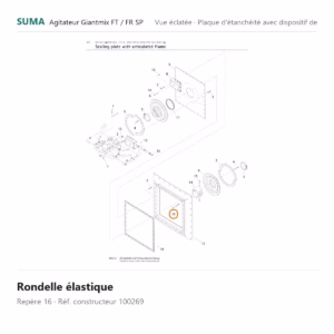 Rondelle élastique SUMA Giantmix FT / Giantmix FR SP – 100269
