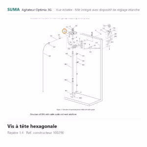 Vis à tête hexagonale SUMA Optimix 3G – 100290