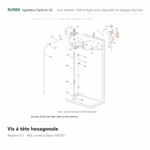 Vis à tête hexagonale SUMA Optimix 3G – 100291