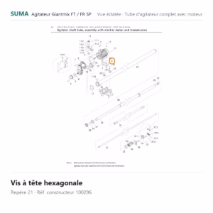 Vis à tête hexagonale SUMA Giantmix FT / Giantmix FR SP – 100296