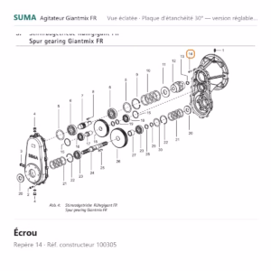 Écrou SUMA Giantmix FR – 100305