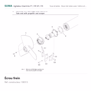 Écrou frein SUMA Giantmix FT / Giantmix FR SP / Giantmix FR – 100313