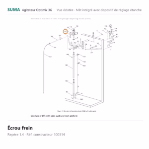 Écrou frein SUMA Optimix 3G – 100314