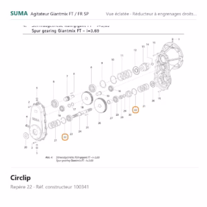 Circlip SUMA Giantmix FT / Giantmix FR SP – 100341