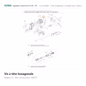 Vis à tête hexagonale SUMA Giantmix FR SP / Giantmix FR – 100377