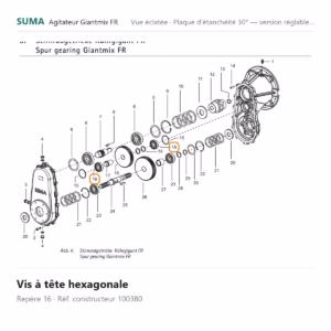 Vis à tête hexagonale SUMA Giantmix FR – 100380