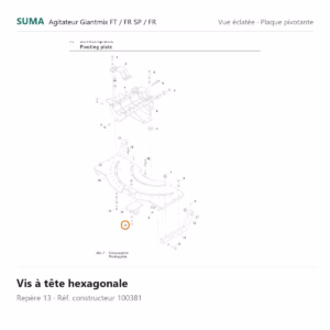 Vis à tête hexagonale SUMA Giantmix FT / Giantmix FR SP / Giantmix FR – 100381
