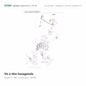 Vis à tête hexagonale SUMA Giantmix FT / Giantmix FR SP – 100398