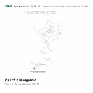 Vis à tête hexagonale SUMA Giantmix FR SP / Giantmix FR – 100399