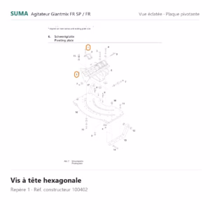 Vis à tête hexagonale SUMA Giantmix FR SP / Giantmix FR – 100402