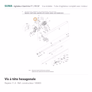Vis à tête hexagonale SUMA Giantmix FT / Giantmix FR SP – 100403