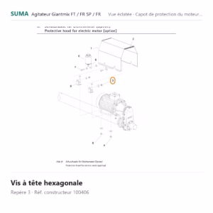 Vis à tête hexagonale SUMA Giantmix FT / Giantmix FR SP / Giantmix FR – 100406