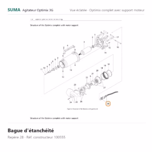 Bague d'étanchéité SUMA Optimix 3G – 100555