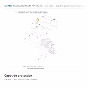 Capot de protection SUMA Giantmix FT / Giantmix FR SP / Giantmix FR – 100646