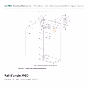 Rail d'angle MGD SUMA Optimix 3G – 102233