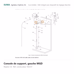 Console de support, gauche MGD SUMA Optimix 3G – 102237