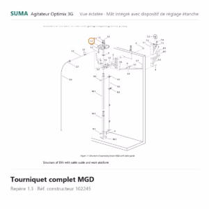 Tourniquet complet MGD SUMA Optimix 3G – 102245