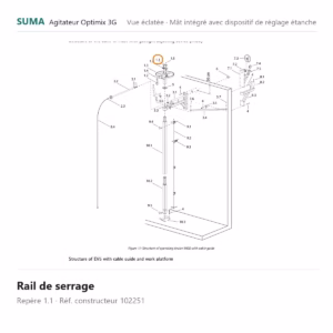 Rail de serrage SUMA Optimix 3G – 102251