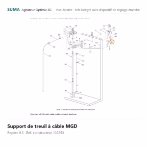 Support de treuil à câble MGD SUMA Optimix 3G – 102293