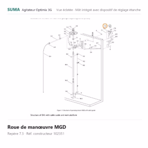 Roue de manœuvre MGD SUMA Optimix 3G – 102351