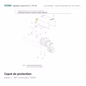 Capot de protection SUMA Giantmix FT / Giantmix FR SP – 102873