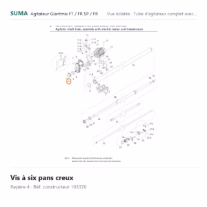 Vis à six pans creux SUMA Giantmix FT / Giantmix FR SP / Giantmix FR – 103370