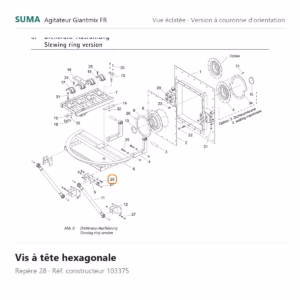 Vis à tête hexagonale SUMA Giantmix FR – 103375