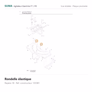 Rondelle élastique SUMA Giantmix FT / Giantmix FR – 103381