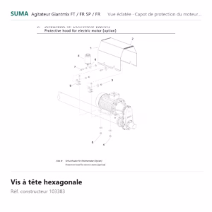 Vis à tête hexagonale SUMA Giantmix FT / Giantmix FR SP / Giantmix FR – 103383