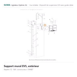 Support mural EV5, extérieur SUMA Optimix 3G – 104487